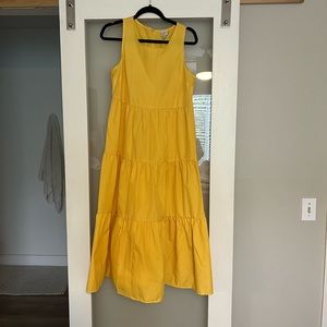 Yellow maxi dress